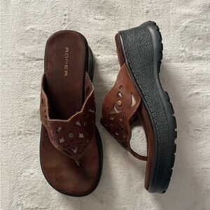 ROPER Western Platform Sandals